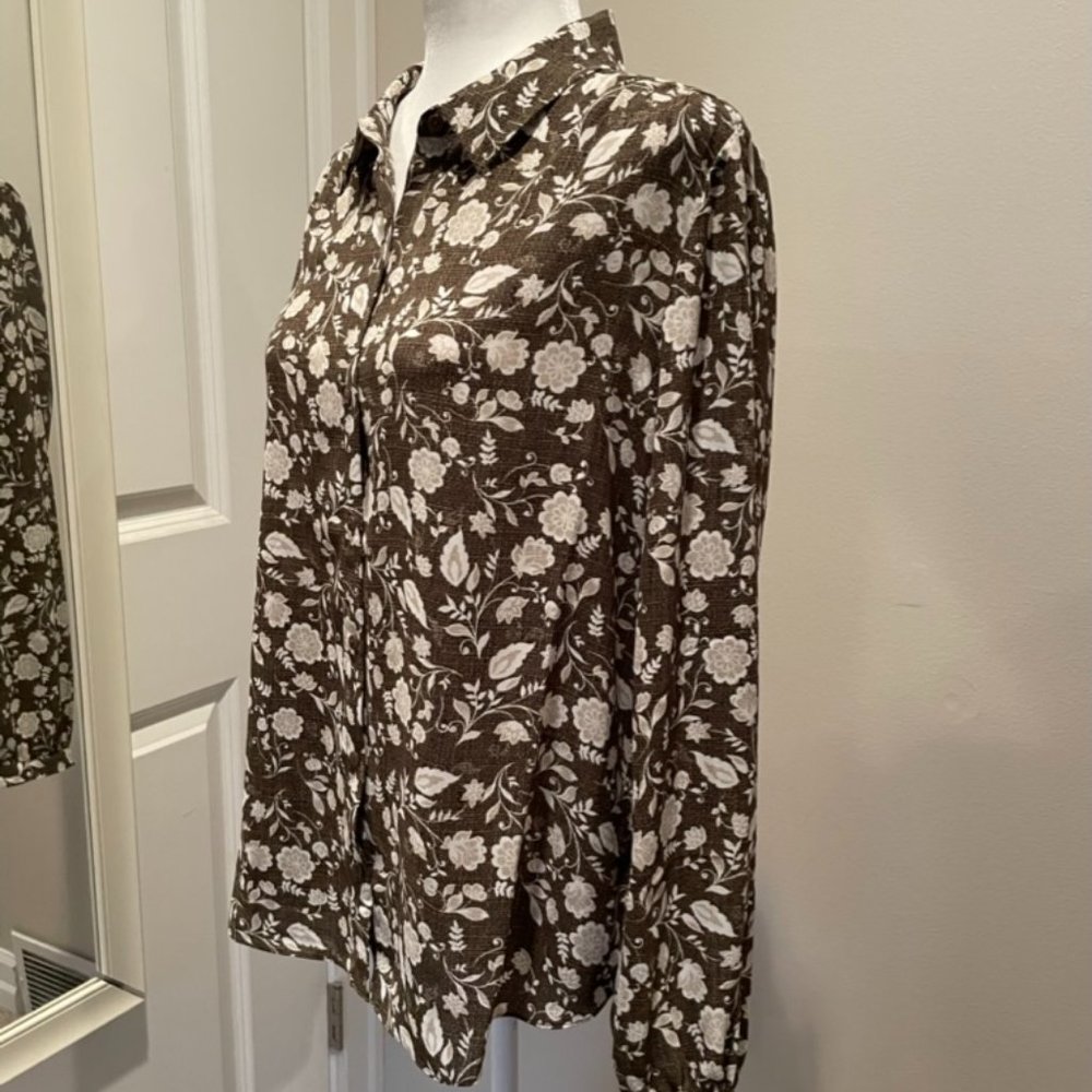 NYDJ Long Sleeve Button Blouse - M - Picture 3 of 9